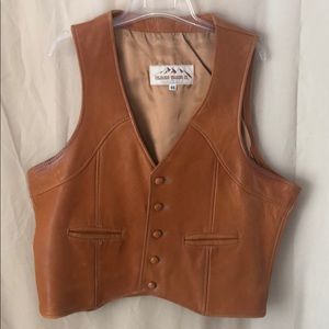 VINTAGE Colorado Trading Company Leather Vest